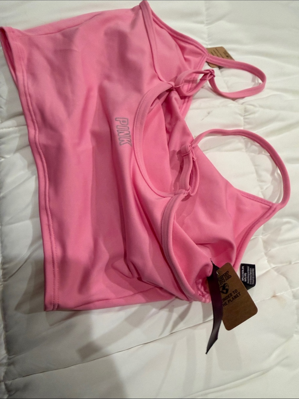 Pink Ruched Bralette - Picture 3 of 4